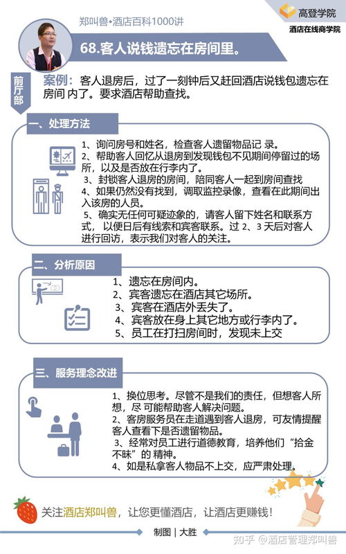 妥善處理客人物品遺留，酒店管理中的服務與風險管控